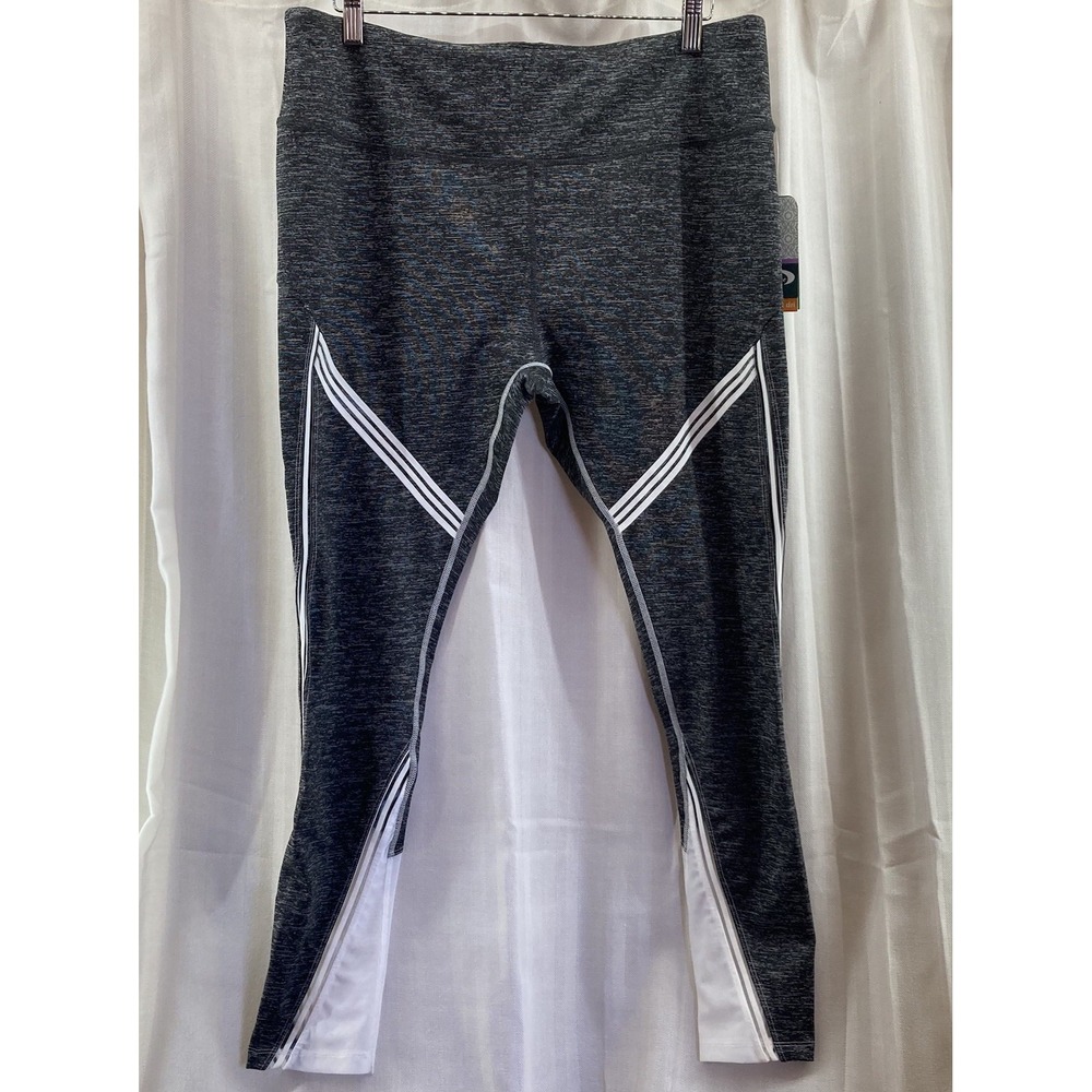 NWT MTA SPORT GRAY ATHLETIC FAST DRI LEGGINGS SIZE 1X
